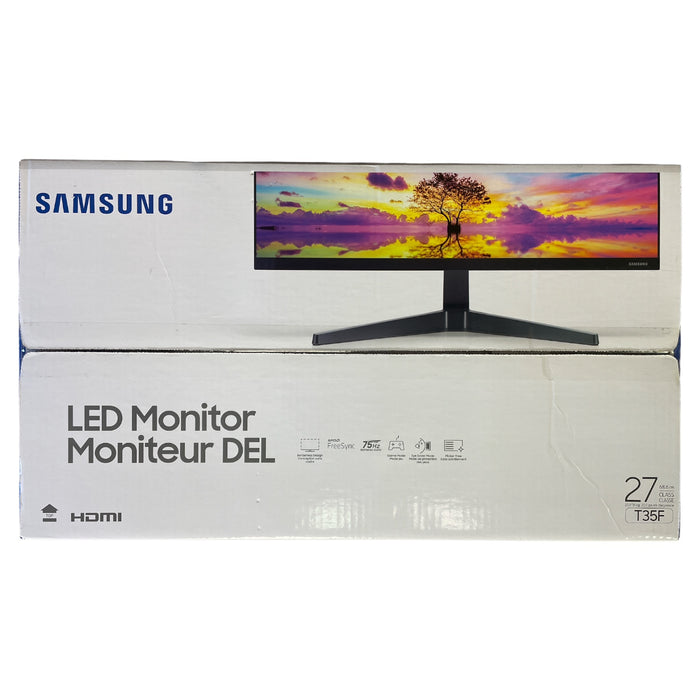 SAMSUNG T350 Series 27-Inch FHD 1080p Monitor, 75Hz, IPS Panel, HDMI