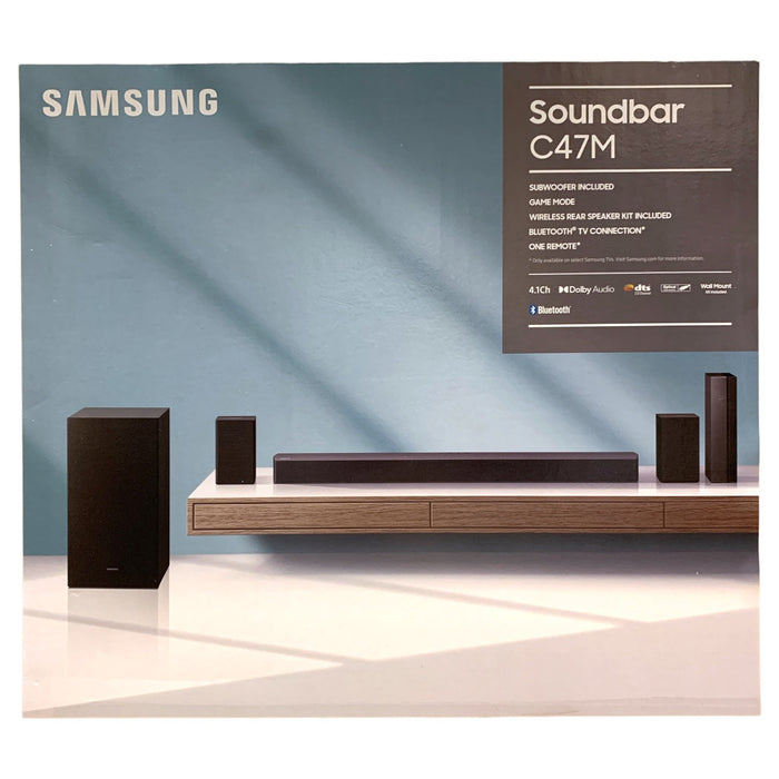 Samsung HW-C47M 4.1ch Home Theater Soundbar System, Wireless Sub & Rear Speakers