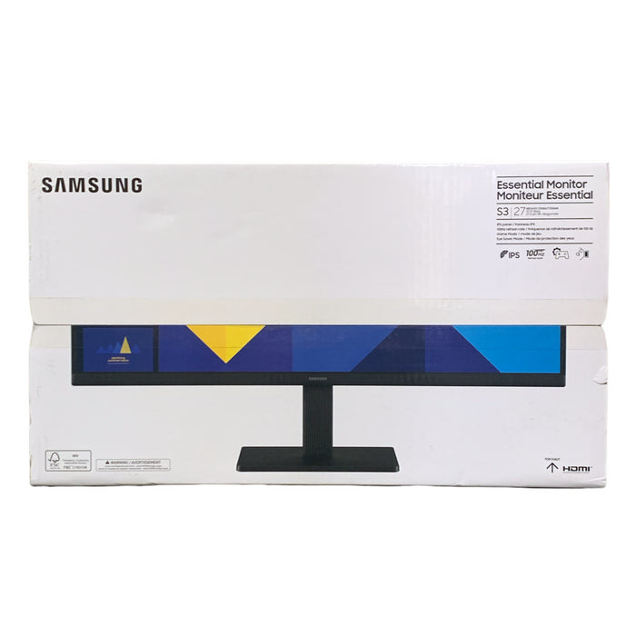 Samsung 27" S3 Business Essential Monitor with IPS Panel and Tilt-Only Stand