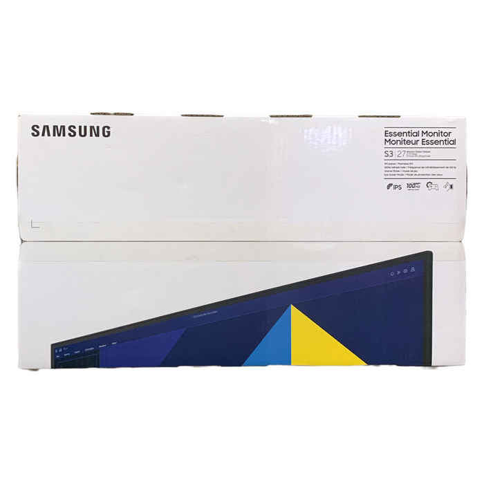 Samsung 27" S3 Business Essential Monitor with IPS Panel and Tilt-Only Stand