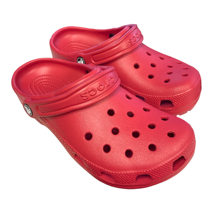 Crocs Unisex Flexible & Water Friendly Back Strap Classic Clog (Varsity Red, M6/W8)