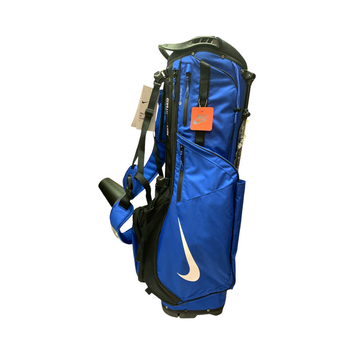 Nike Air Hybrid Water Resistant Self-Standing Golf Bag, Blue/Black