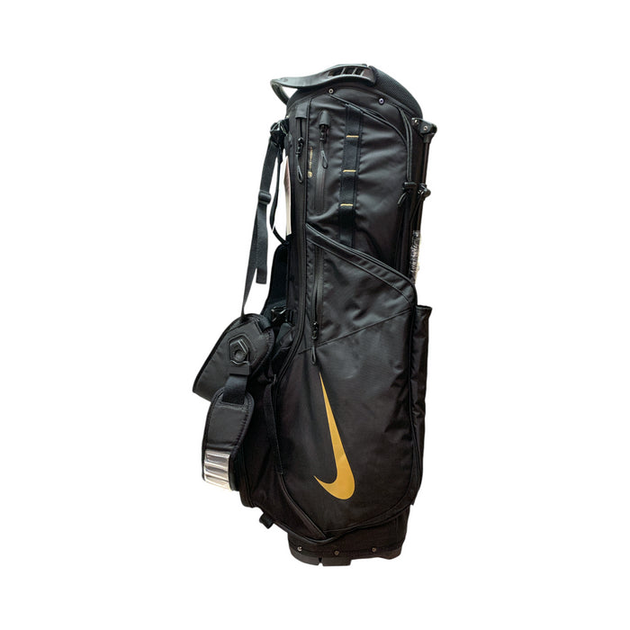 Nike Air Hybrid 2 Water Resistant Self-Standing Golf Bag, Black/Gold