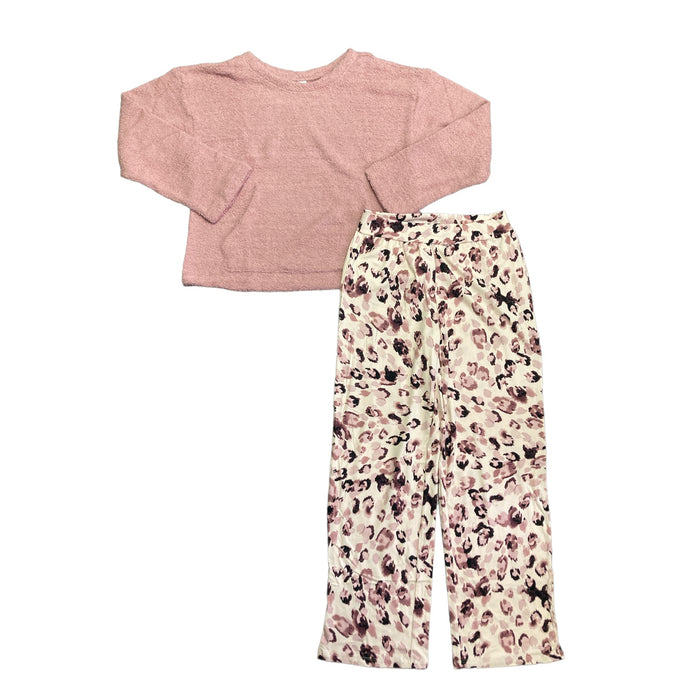 HUE Women's Daydream Fluffy Chenille Long Sleeve & Pant PJ Set