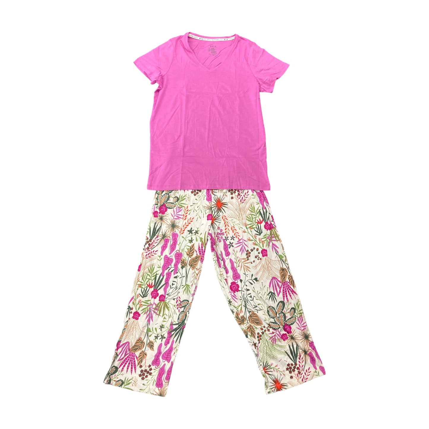 Hue Ladies Cooling Capri 2 Piece V-Neck Pajama Set