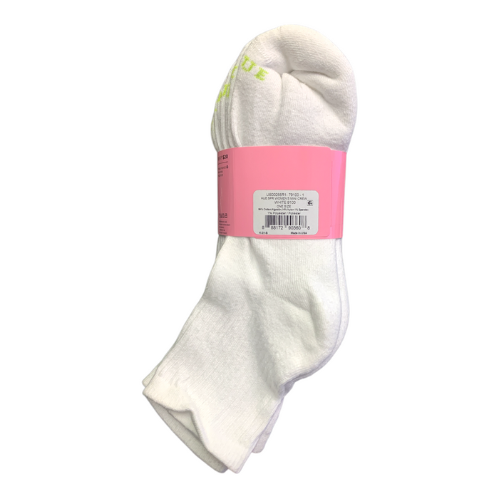 Hue Women's 5-Pack Cotton Blend Soft Cushioned Mini Crew Sock