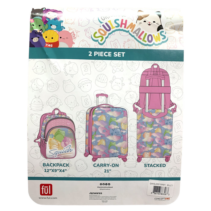 Ful Kid's 2-Piece Luggage Set, Backpack and Carry-On Combo
