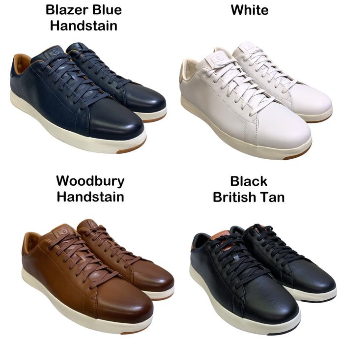 Cole Haan Mens' GrandPro Tennis Sneaker, Lace-Up Design, Leather Upper