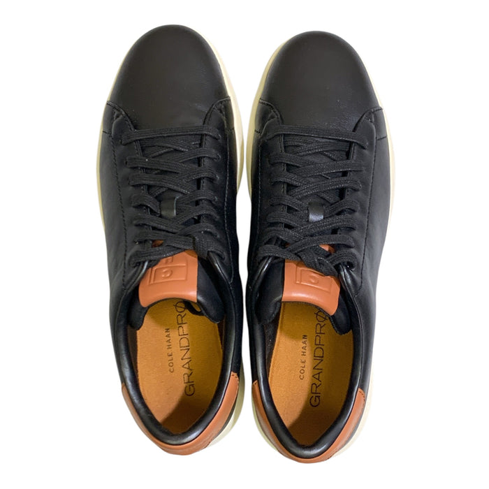 Cole Haan Mens' GrandPro Tennis Sneaker, Lace-Up Design, Leather Upper