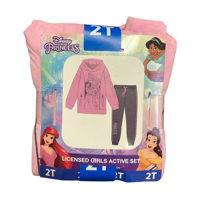 Disney Princess Girl's Hoodie Sweatshirt & Jogger Pant Set