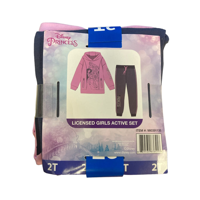 Disney Princess Girl's Hoodie Sweatshirt & Jogger Pant Set