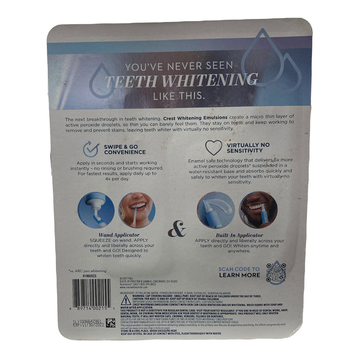 Crest Whitening Emulsions Teeth Whitening Treatment Kit