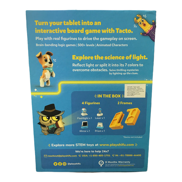 Tacto Laser by PlayShifu - STEM Games for ages 5-10, Compatible with tablets