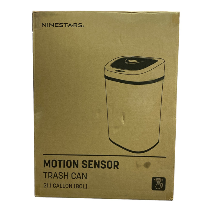 Nine Stars Sensor Trash Can, Stainless Steel (21.1 gal)