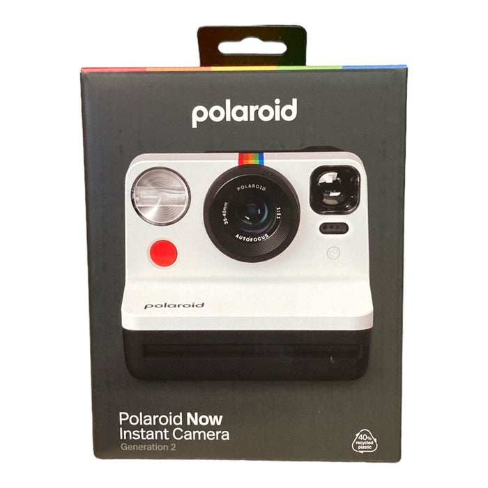 Polaroid Now 2nd Generation I-Type Instant Film Camera - Black & White (9072)