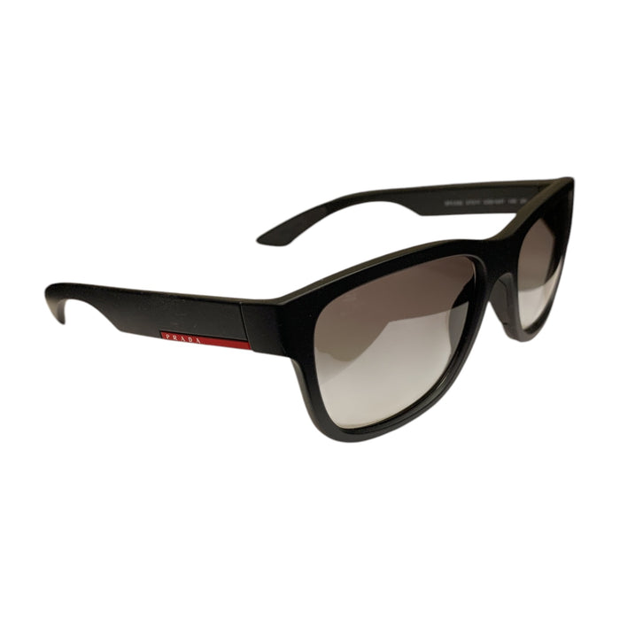 Prada Linea Rossa SPS 03Q Matte Black Sunglasses, Grey Gradient Lenses, 57-17