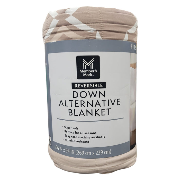 Member's Mark Oversized Down Alternative Reversible Blanket, 94" x 106"