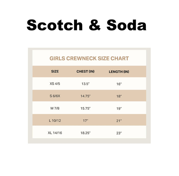 Scotch & Soda Girls Valentine's Day Relaxed Fit Crewneck Sweatshirt