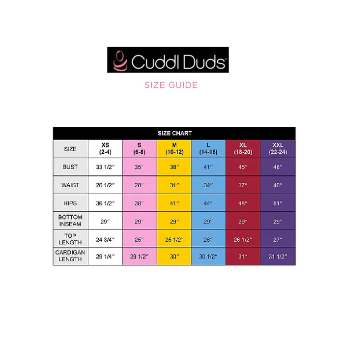 Cuddl Duds Women's 3-Piece Cardigan Jogger Tank Top Lounge Set