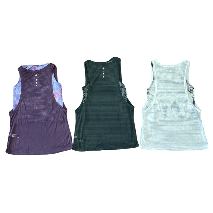 Tangerine Women's Active 2-in-1 Soft Cropped & Loose Fit Athletic Tank Top Set