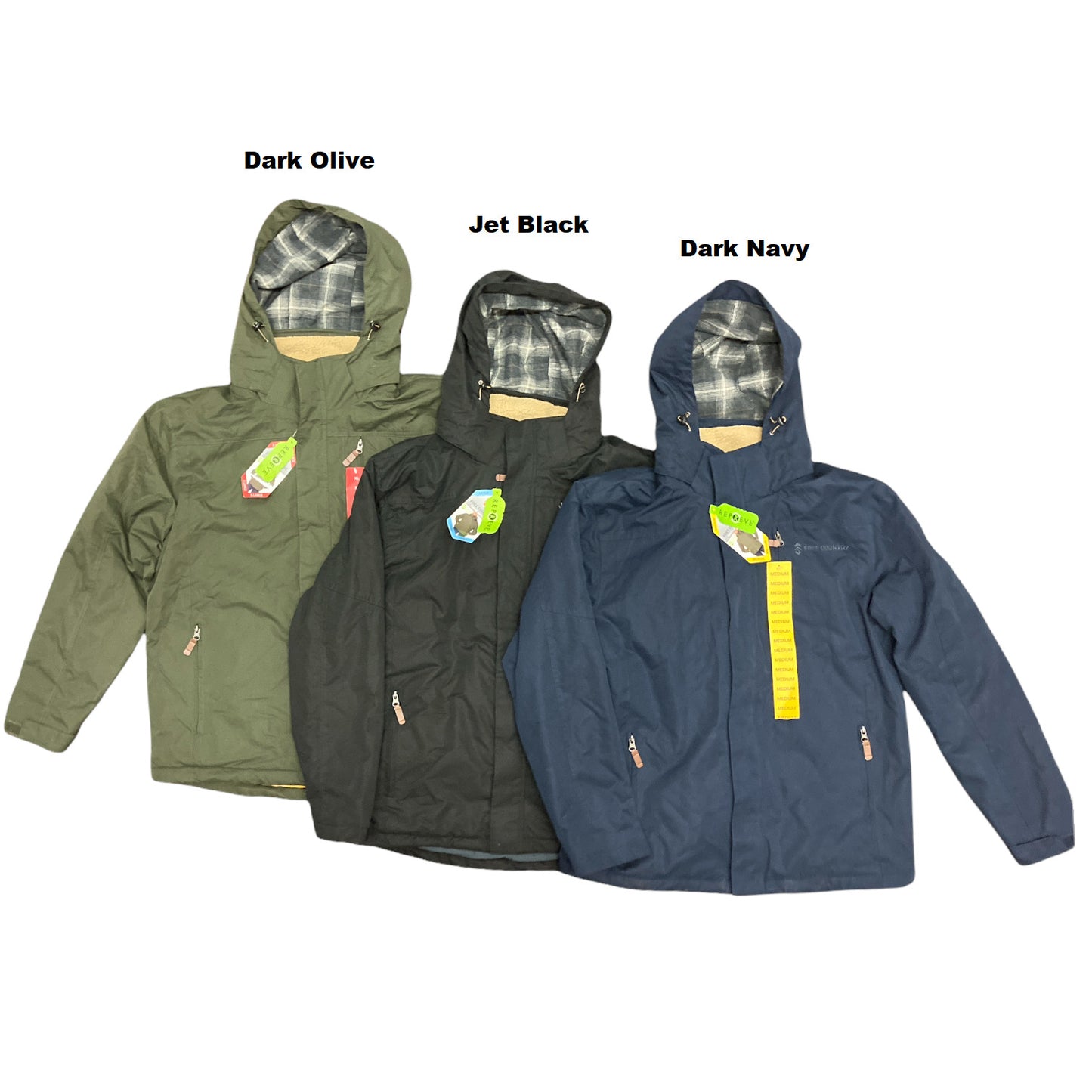 Free Country Men's Repreve Microfiber Inner Quilted Ridge Jacket W/ Hood
