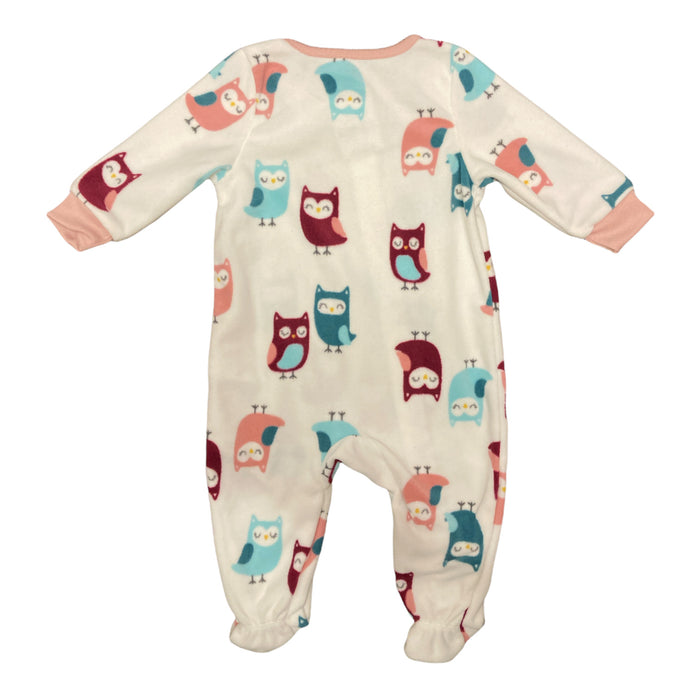 Carter's Girl's Warm Soft Fleece Zip Up Footie Pajamas