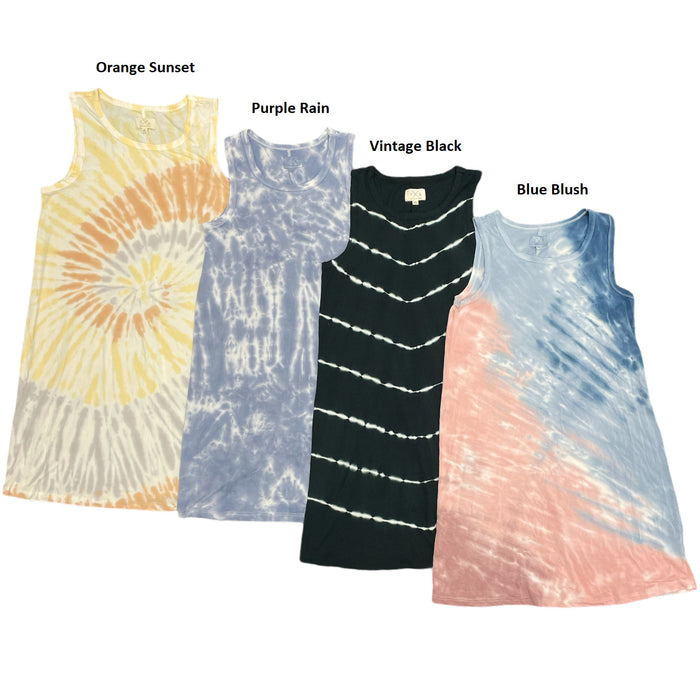 T&S by Thread & Supply Ladies Tie Dye Sleeveless Dress