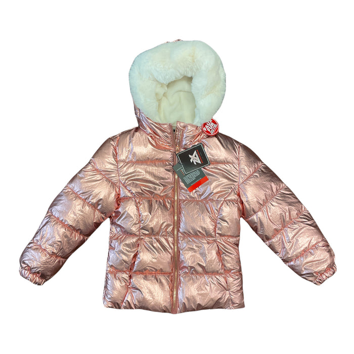 ZeroXposur Girls Faux Fur Soft Fleece Lined Puffer Winter Coat