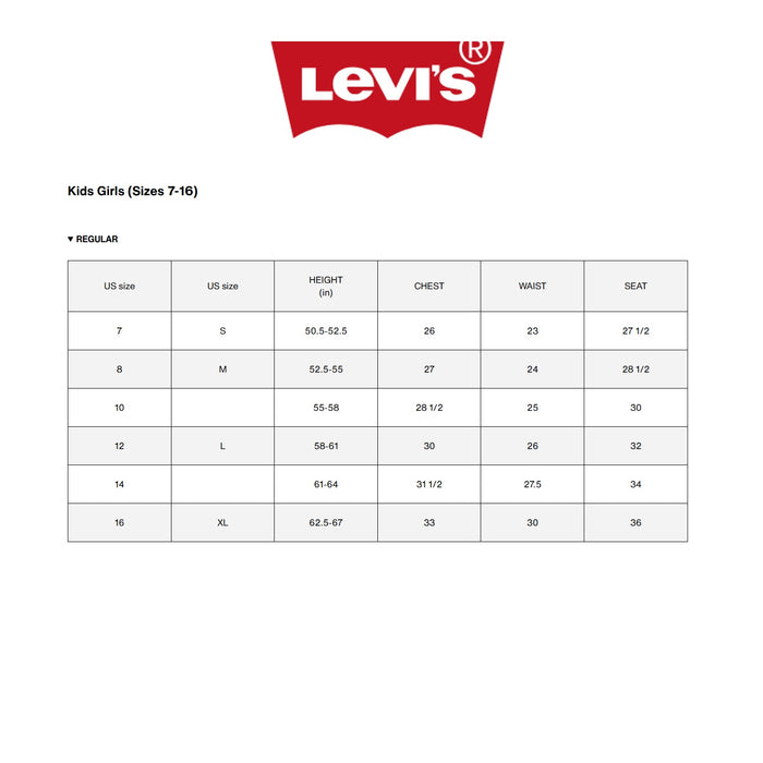 Levi's Girls Comfort Stretch Denim With Adjustable Waist Flare Jeans