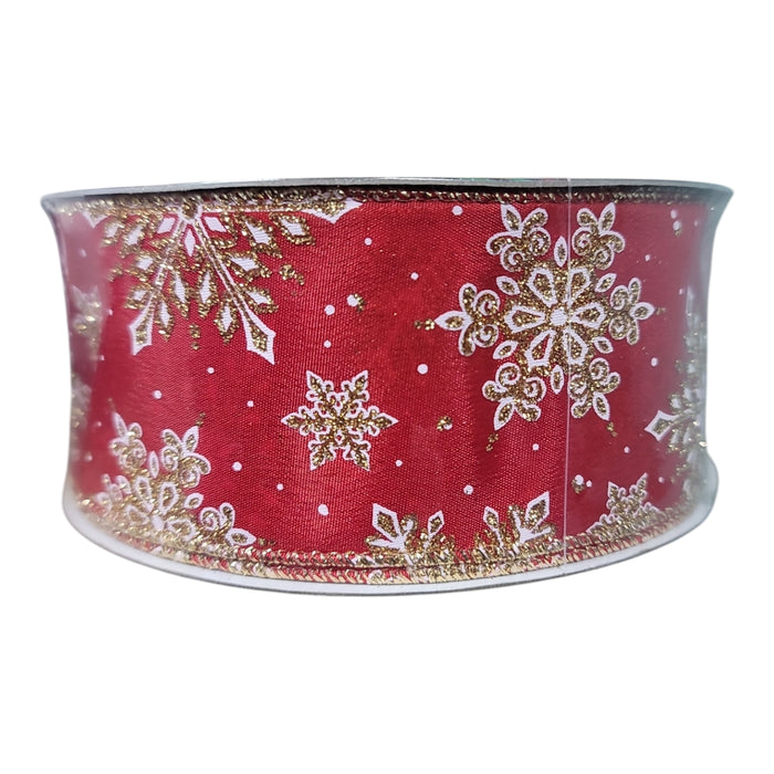 Members Mark 2.5 inch x 50 yards Wired Edge Premium Holiday Ribbon