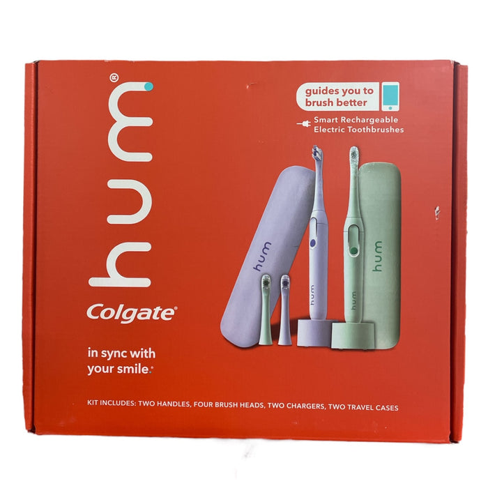 hum by Colgate Rechargeable Sonic Electric Toothbrush with Travel Case (2 pk.)