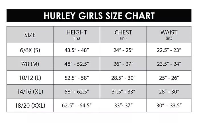 Hurley Girls UPF 50+ Braided Strap One-Piece Swimsuit