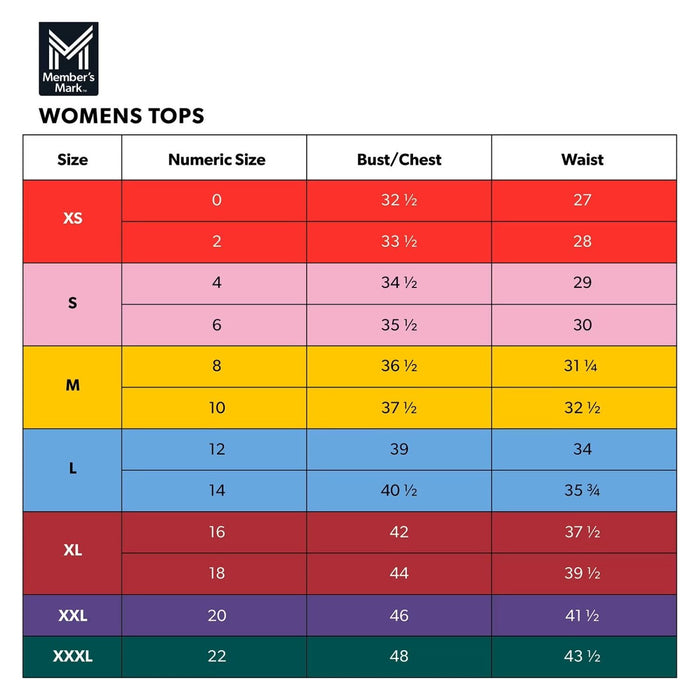 Member's Mark Women's Sandwash Tee with On-Seam Piping