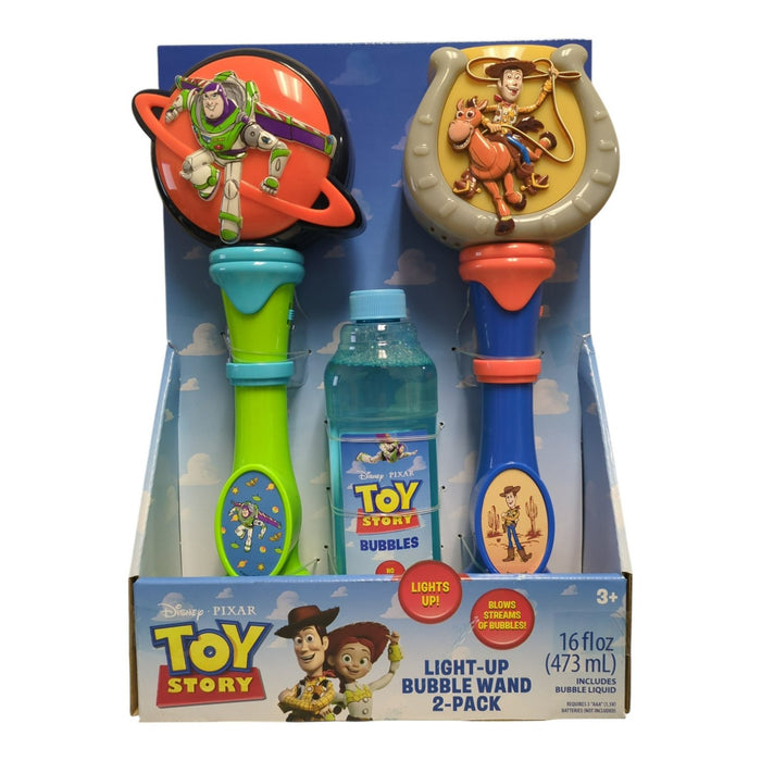 Little Kids Licensed Light-Up No-Spill Battery Powered Bubble Wands, 2 pk