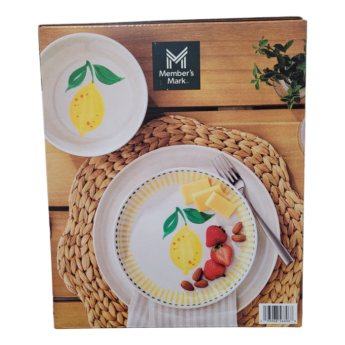 Member's Mark 12-Piece Bamboo Melamine Indoor/Outdoor Dinnerware Set