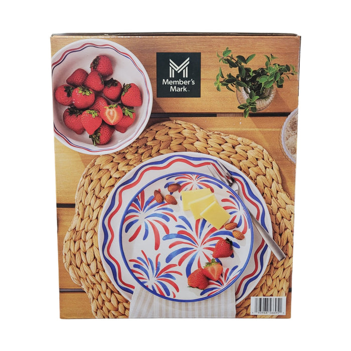Member's Mark 12-Piece Bamboo Melamine Indoor/Outdoor Dinnerware Set