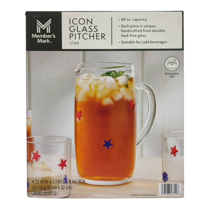 Member's Mark Icon All Occasion Glass Pitcher, 60oz