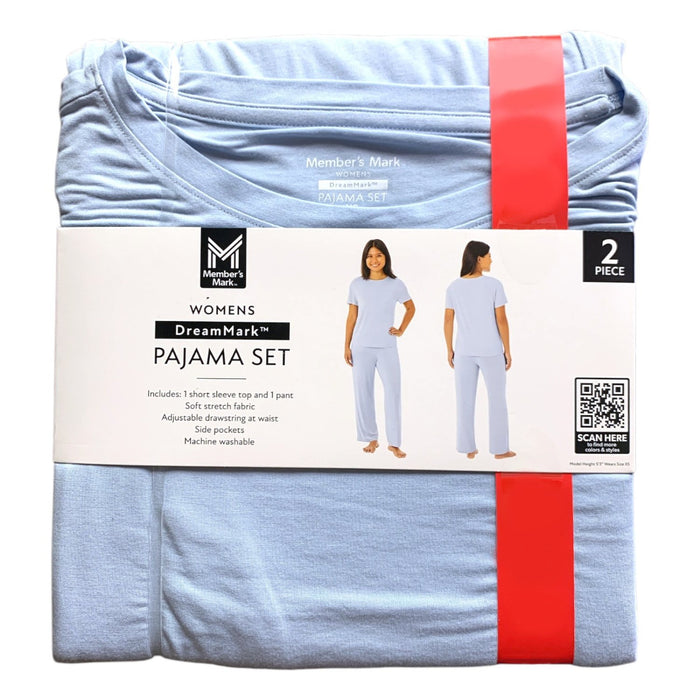Member's Mark Women's DreamMark Short Sleeve Tee & Pant Pajama Set