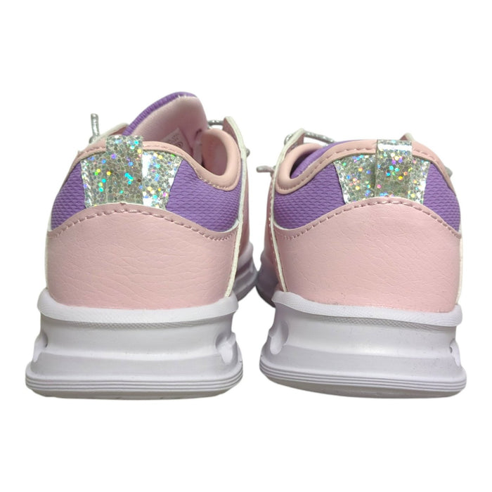 Ground Up Toddler Girls Light-Up Elastic Laced Sneaker