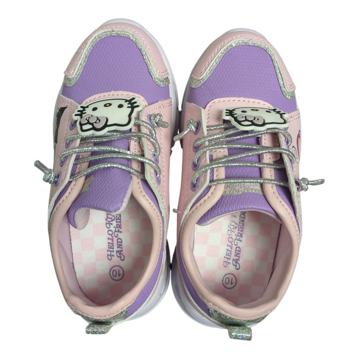 Ground Up Toddler Girls Light-Up Elastic Laced Sneaker