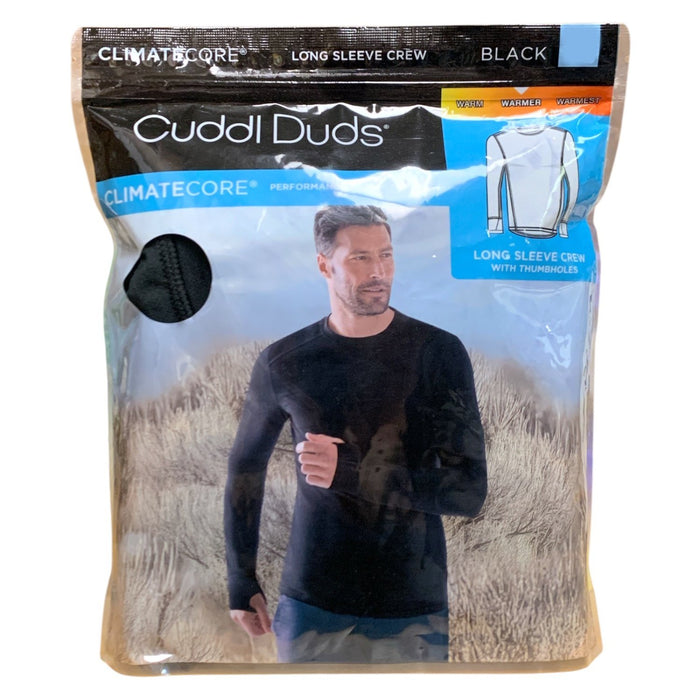 Cuddl Duds Men's ClimateCore Long Sleeve Performance Baselayer Crew