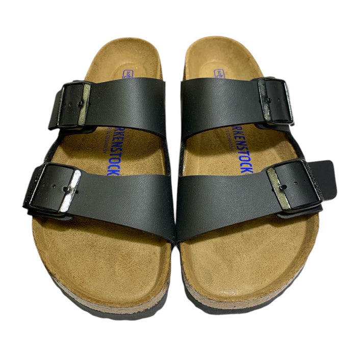 Birkenstock Arizona BS Unisex Birko-Flor Two-Strap Sandal, Natural Cork Footbed
