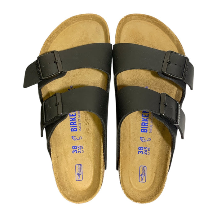 Birkenstock Arizona BS Unisex Birko-Flor Two-Strap Sandal, Natural Cork Footbed