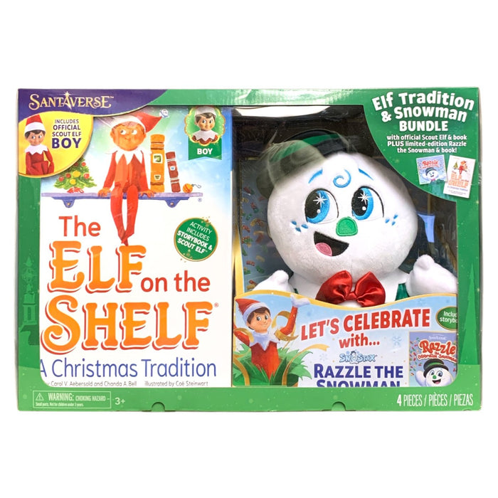 Santaverse Elf on the Shelf Tradition and Snowman 4-Piece Bundle