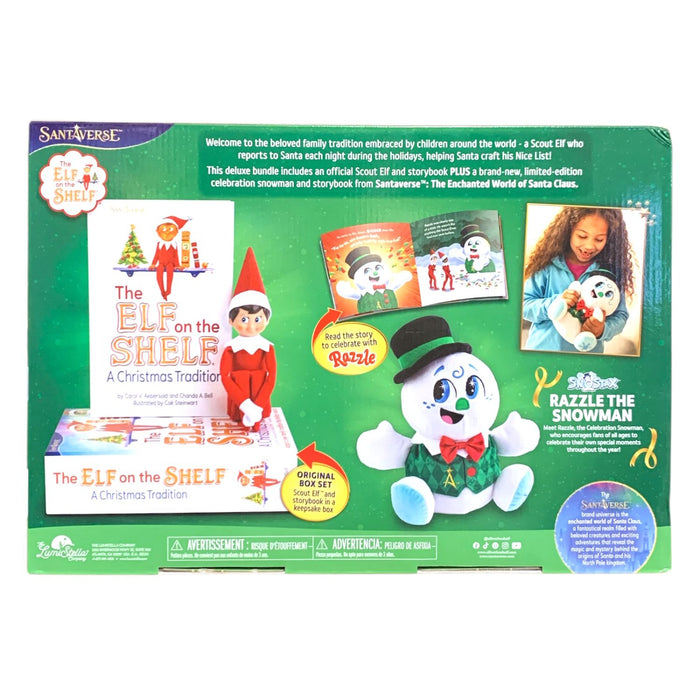 Santaverse Elf on the Shelf Tradition and Snowman 4-Piece Bundle