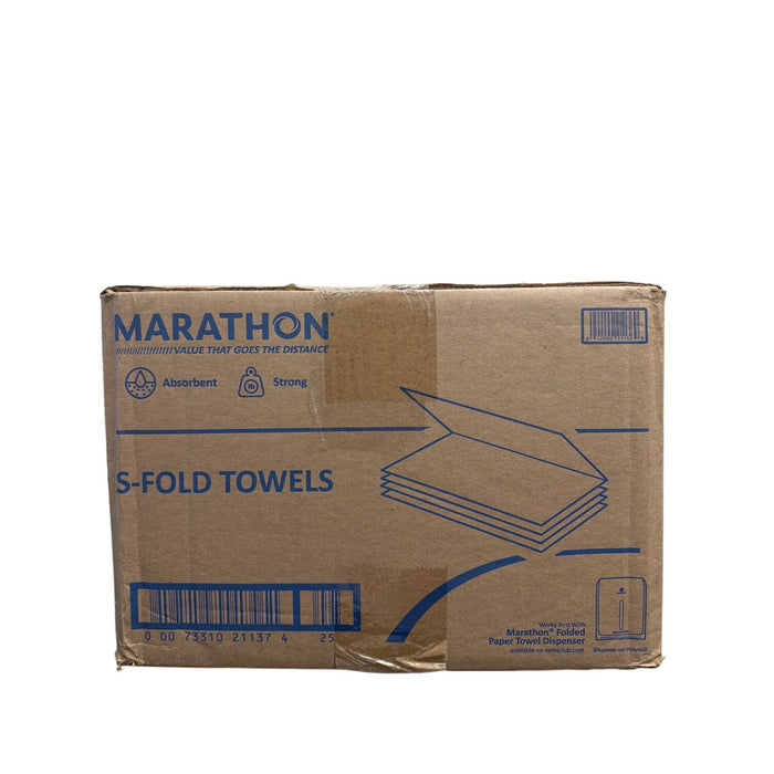 Marathon Singlefold Paper Towels, 1-Ply, 9 1/4" x 10 1/4", Brown (4000 ct.)