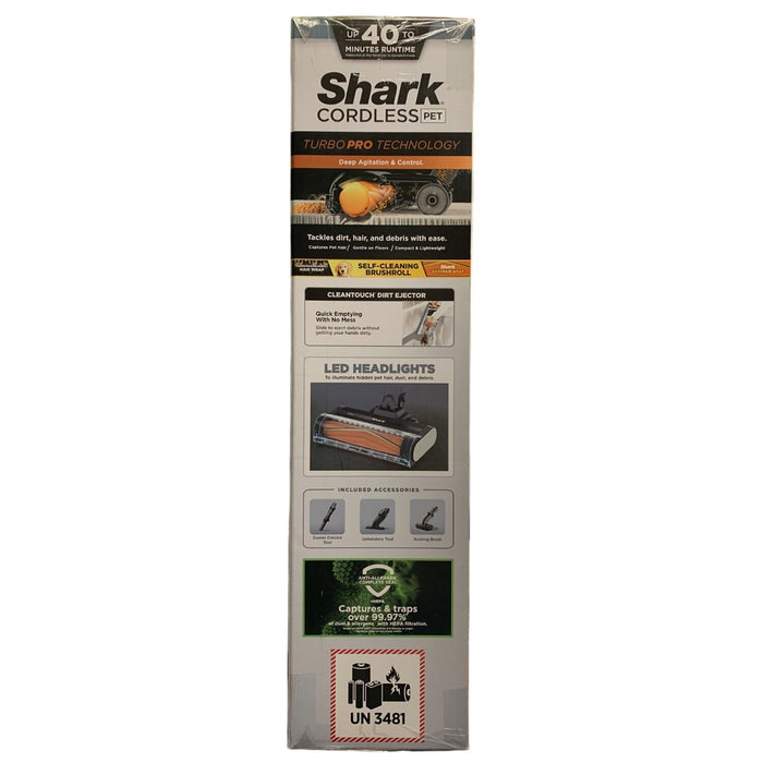 Shark Cordless Pet Stick Vacuum with Floor Detect & Turbo Pro Nozzle Technology