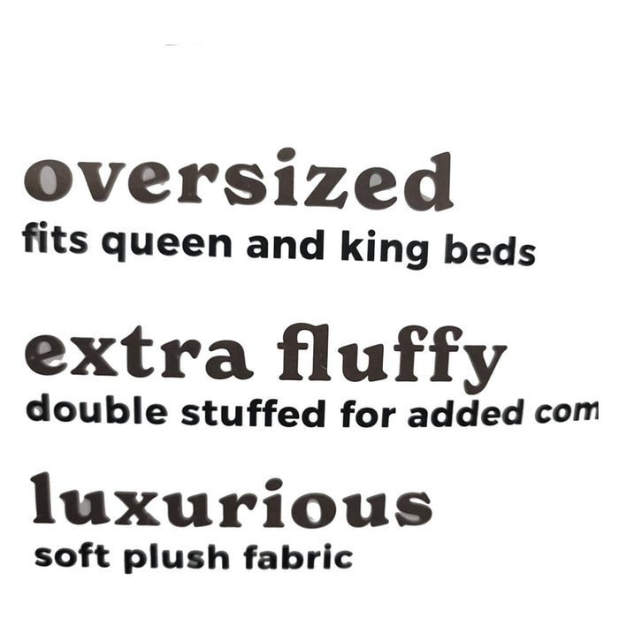 Plush Cozy The Big Cozy Plush Comforter, 106" x 94 ", Oversized & Luxurious