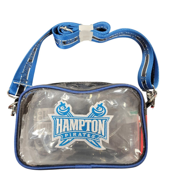 FOCO NCAA Clear Cross Body Stadium Compliant Camera Bag, Hampton Pirates