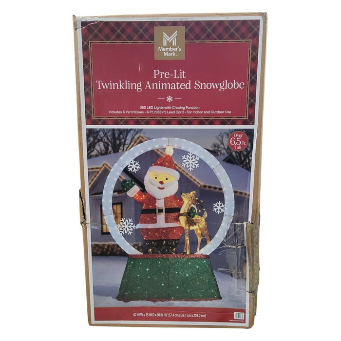 Member's Mark 80" Pre-Lit Twinkling Animated Snow Globe